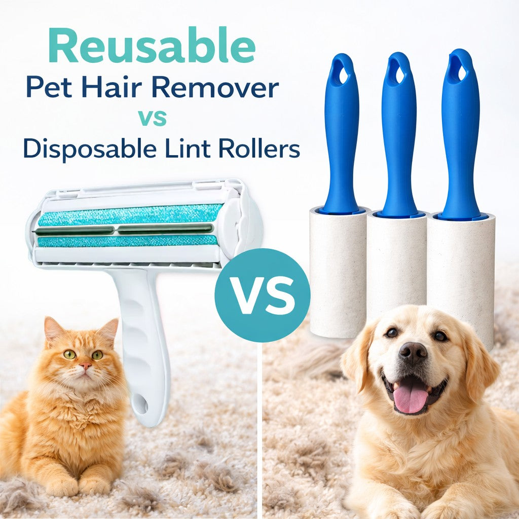 Reusable Pet Hair Remover vs Disposable Lint Rollers